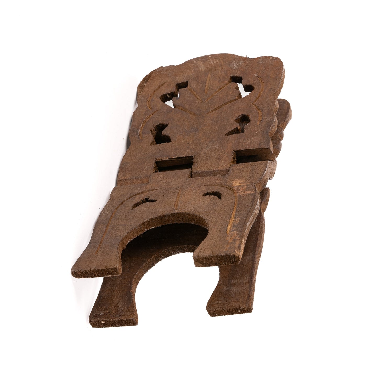 Porta libri in legno di recupero Vancel
