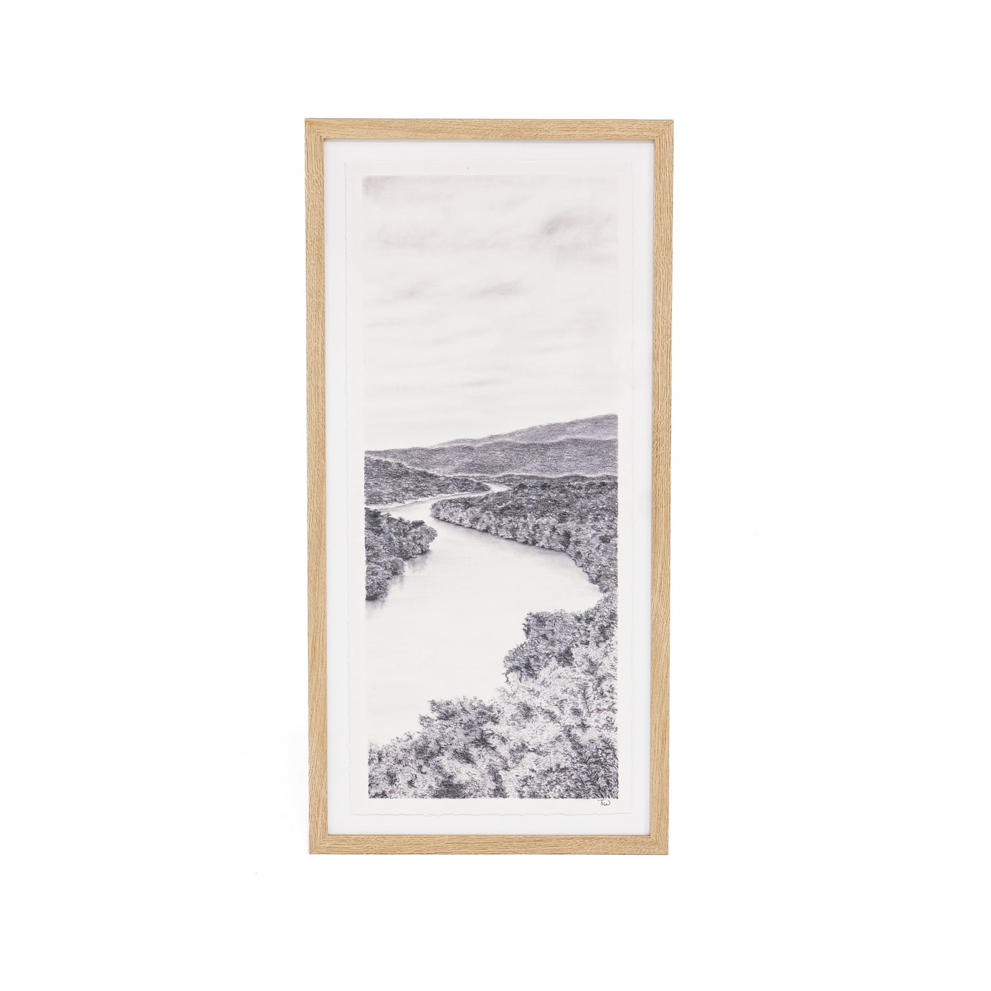 Reverie II di Tenaya Wickstrand, 15,5 x 31, cornice in rovere bianco