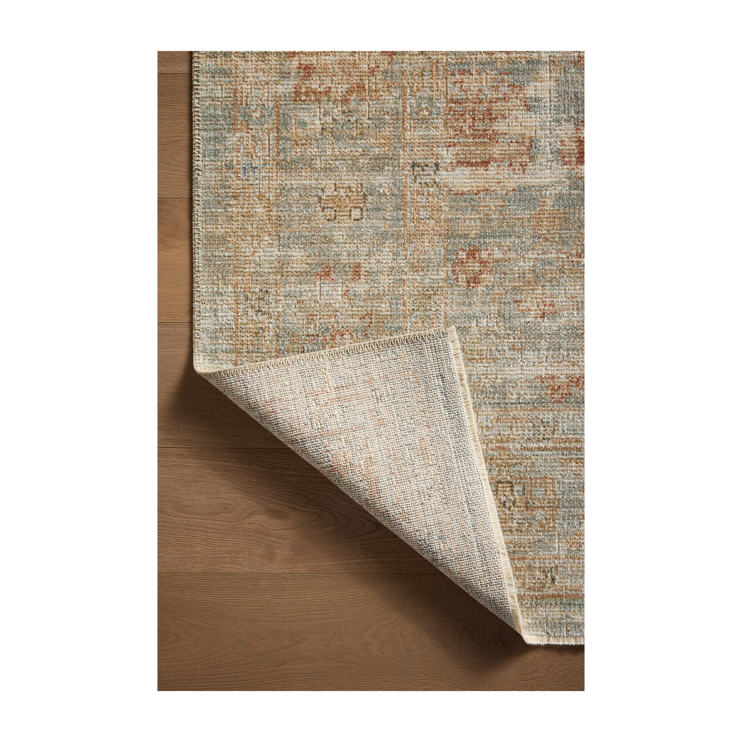 Heritage - Tappeto color acqua/terracotta