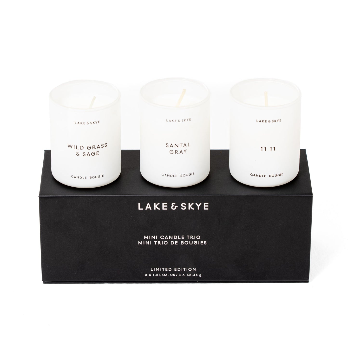 Set di tre mini candele