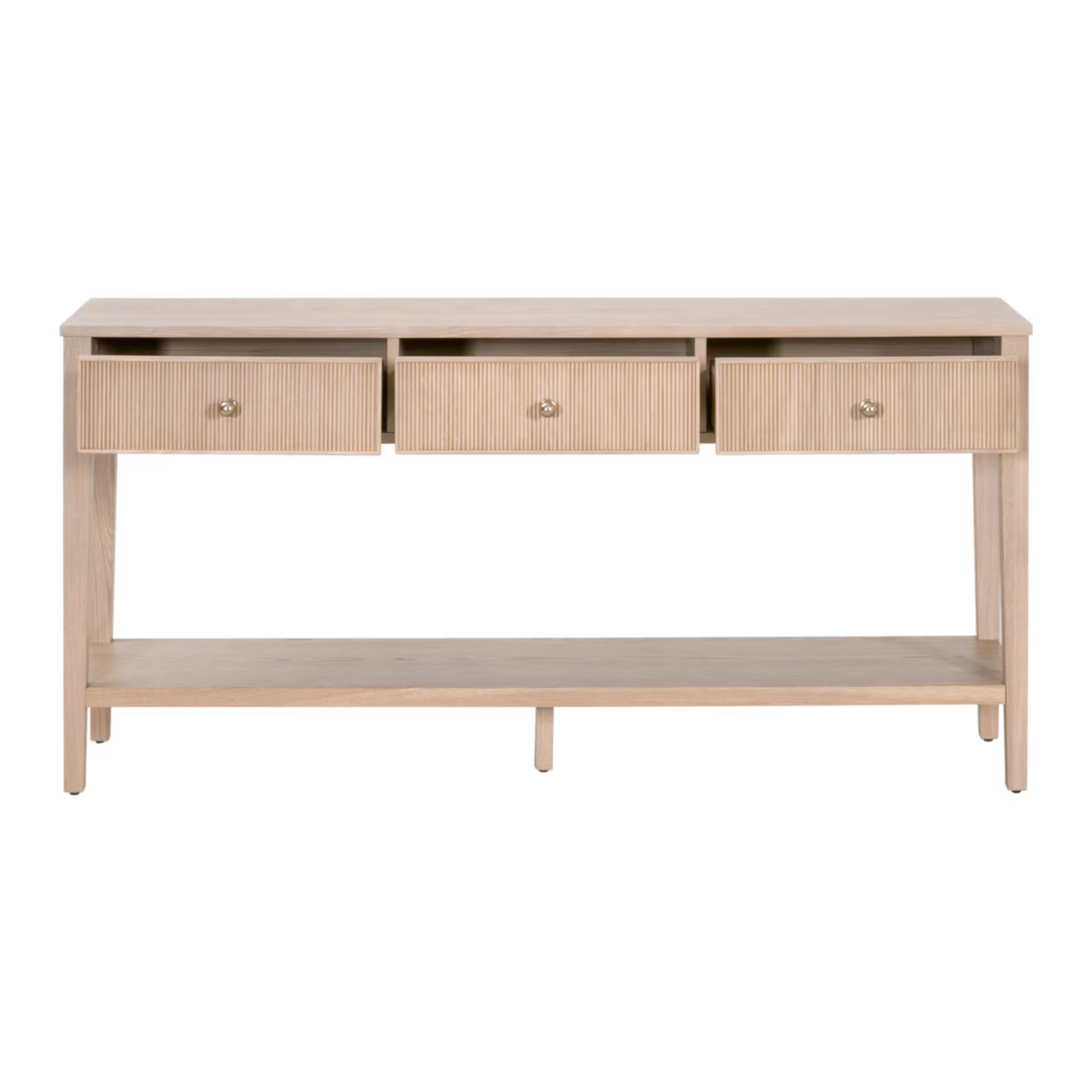 Tavolo consolle Rowan a 3 cassetti