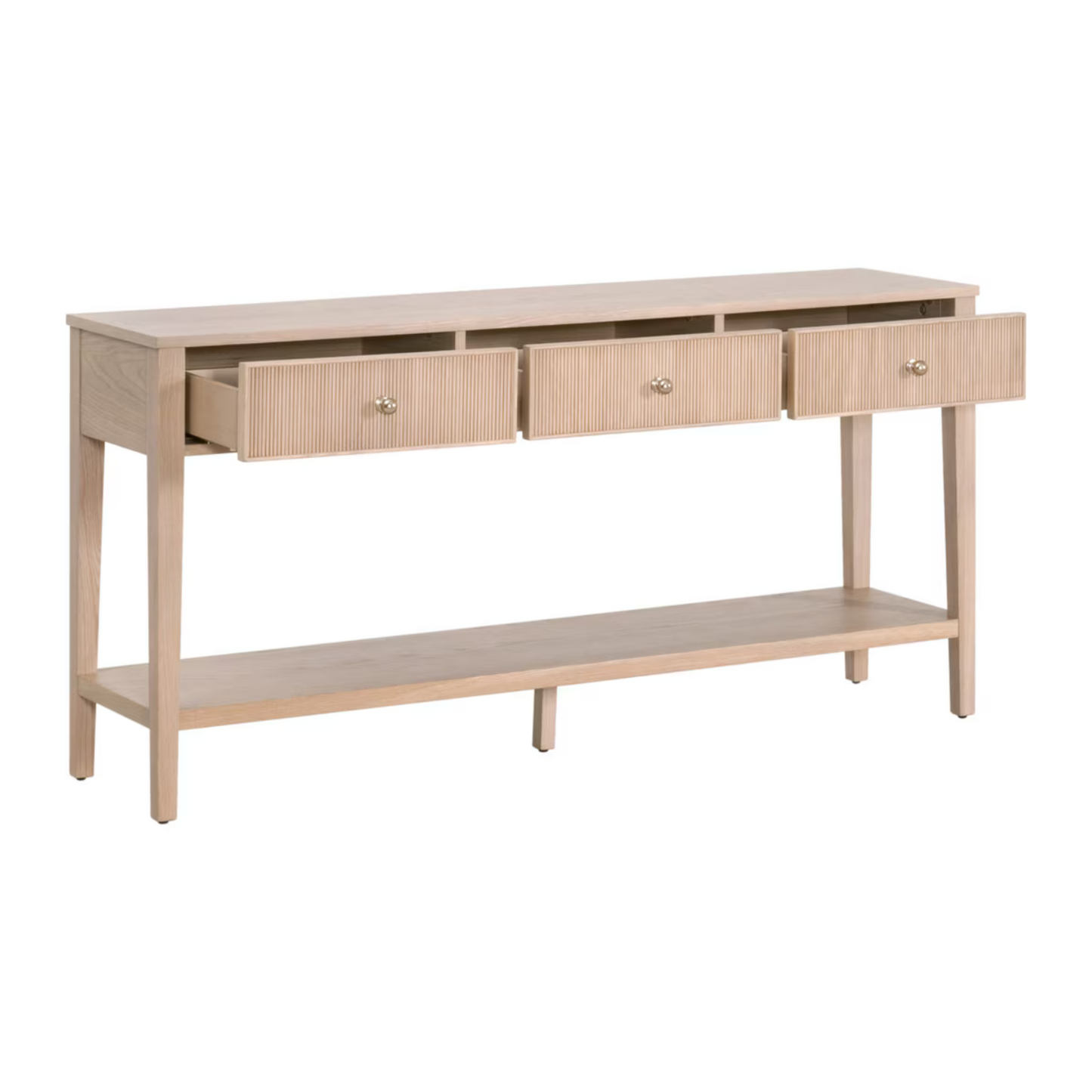 Tavolo consolle Rowan a 3 cassetti