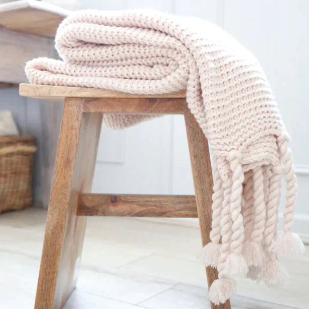 Coperta oversize Trestles di Pom Pom at Home, colore Blush
