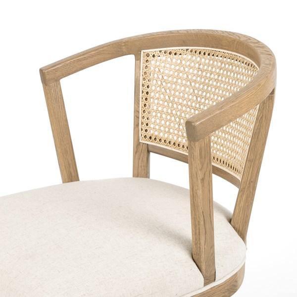 Sedia da scrivania Loren, rovere miele chiaro
