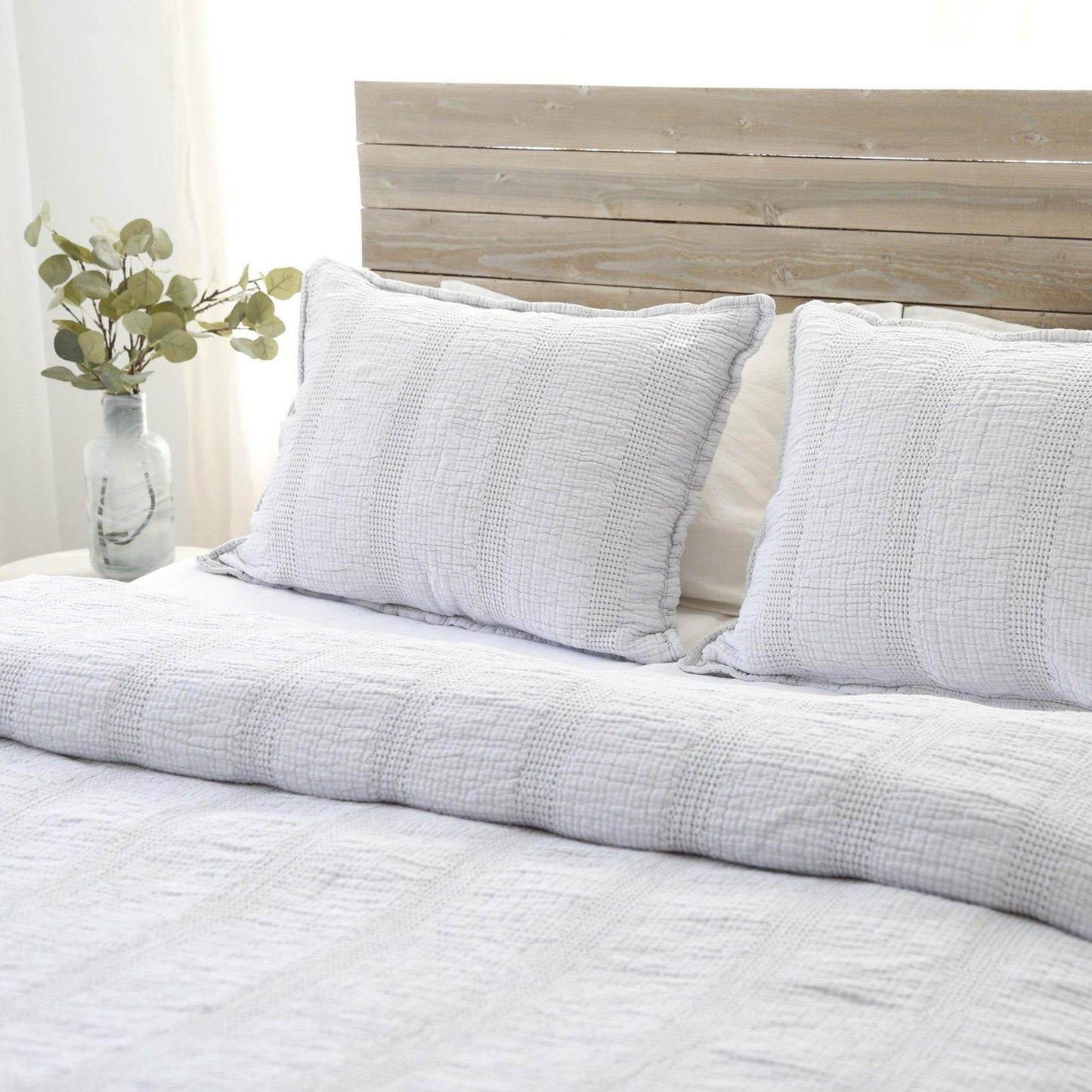 Collezione Nantucket Matelasse di Pom Pom at Home, grigio