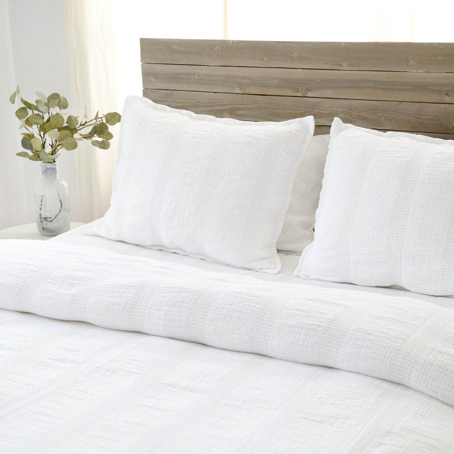 Collezione Nantucket Matelasse di Pom Pom at Home, bianco
