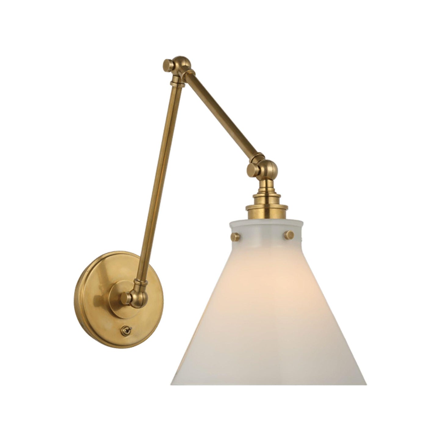 Lampada da parete doppia per biblioteca Parkington