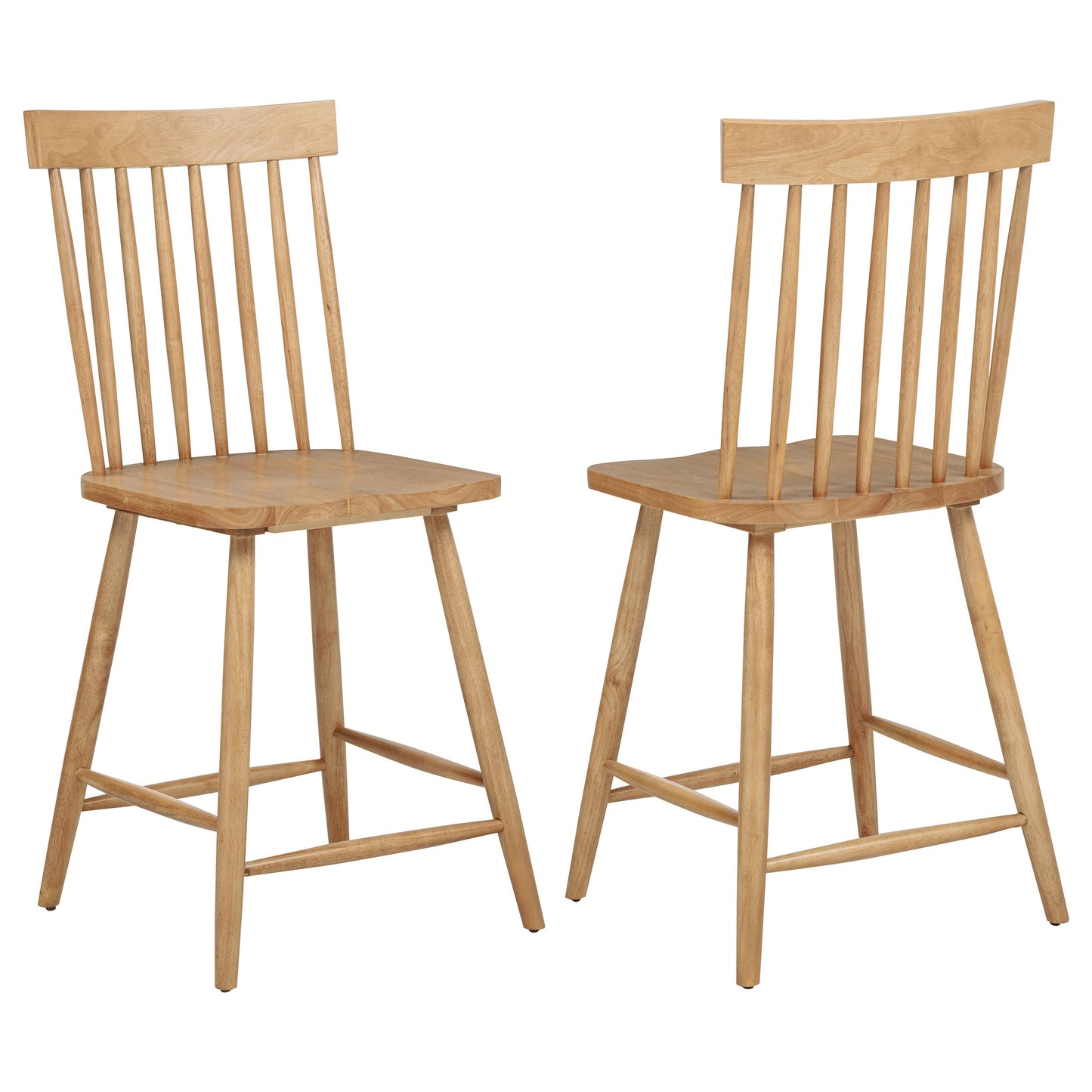Chaise de salle à manger hauteur comptoir Andrews Windsor en frêne clair