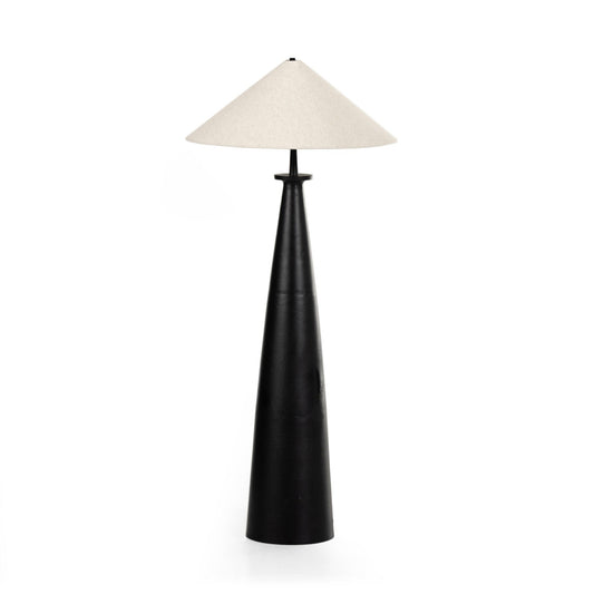 Lampada da terra con paralume conico Inez 