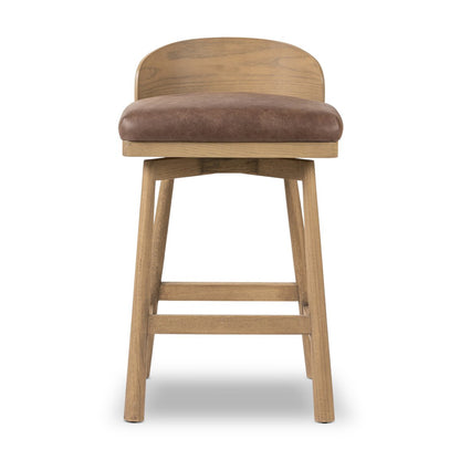 Sgabello da cucina girevole in legno di deriva