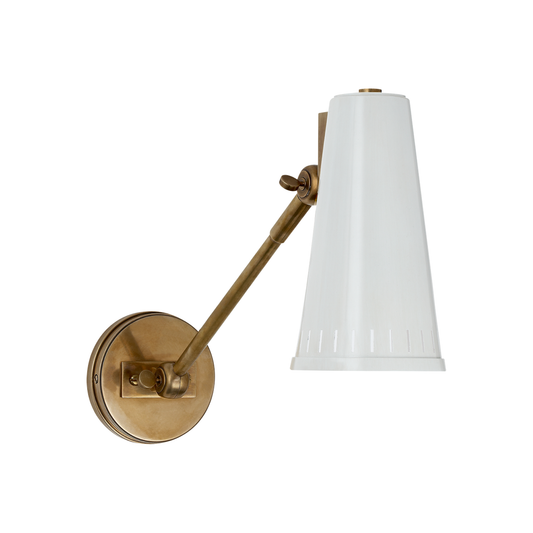 Lampada da parete Antonio con braccio regolabile