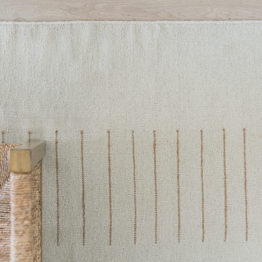Tappeto tessuto a mano Pure Salt x Momeni Corfu Beige