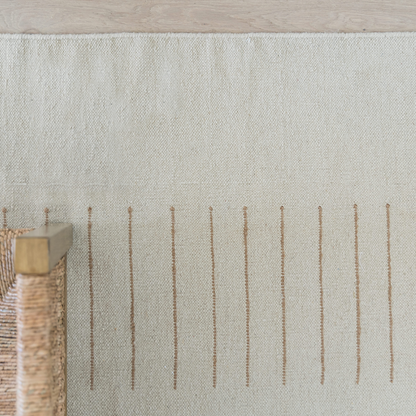 Tappeto tessuto a mano Pure Salt x Momeni Corfu Beige