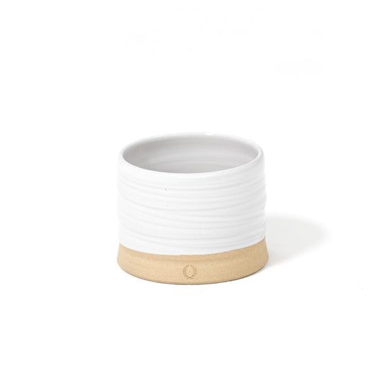 Vaso da giardino con tronco