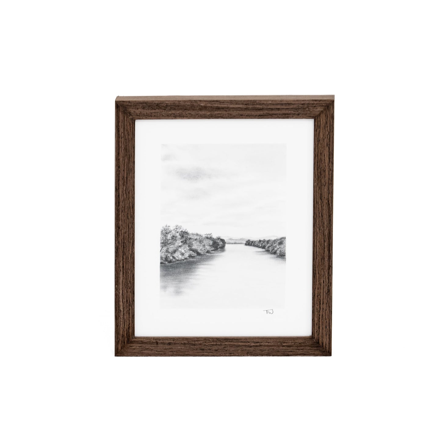 The Lakes I di Tenaya Wickstrand, 13 x 15, cornice Espresso