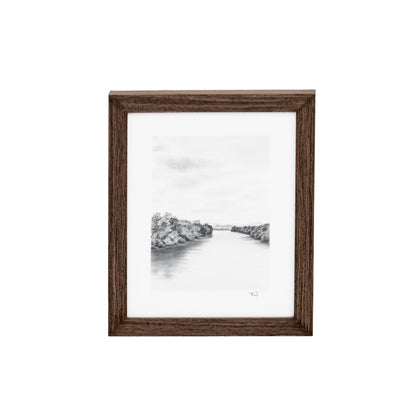 The Lakes I di Tenaya Wickstrand, 13 x 15, cornice Espresso