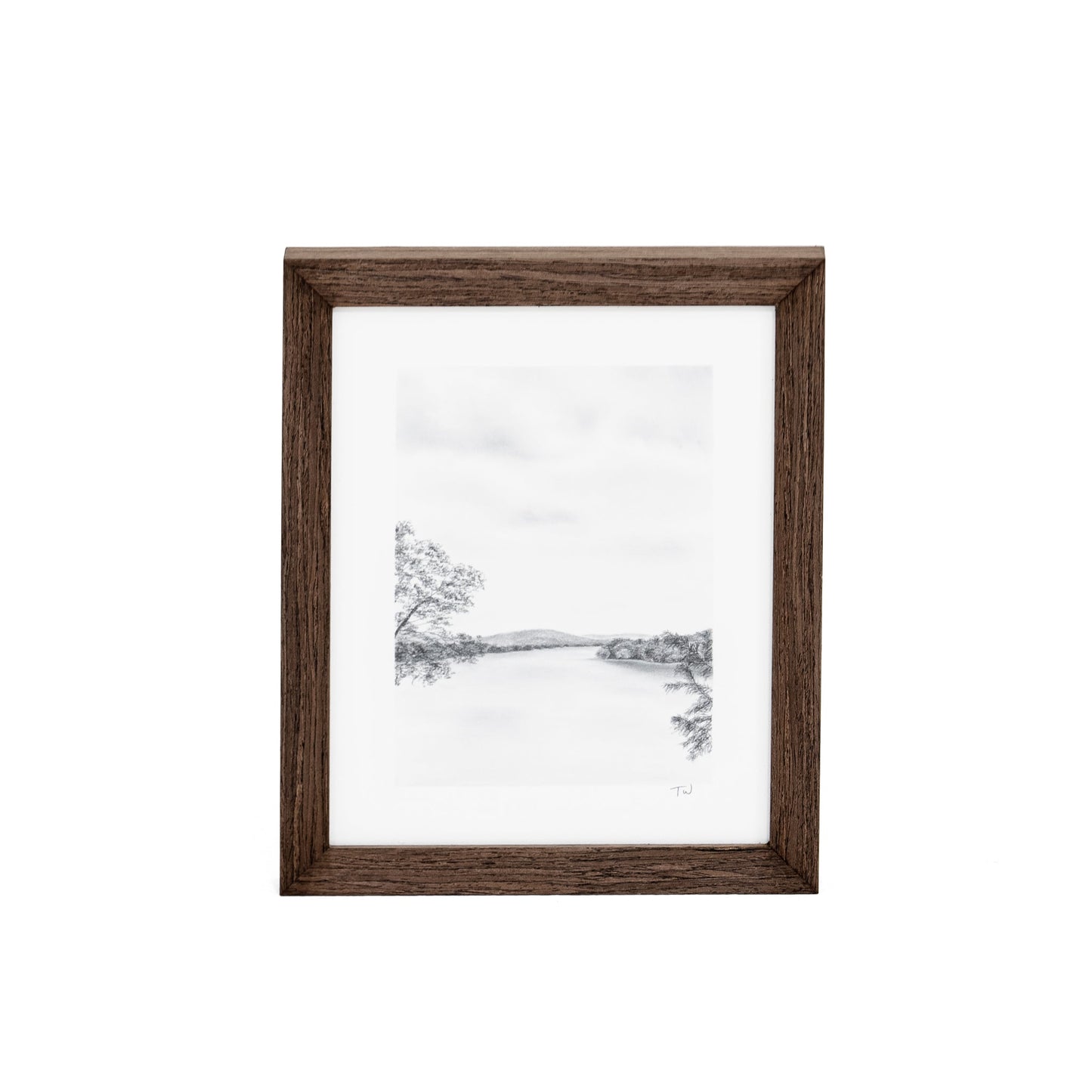 The Lakes II di Tenaya Wickstrand, 13 x 15, cornice Espresso