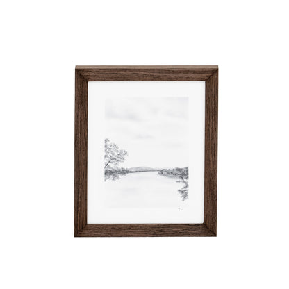 The Lakes II di Tenaya Wickstrand, 13 x 15, cornice Espresso