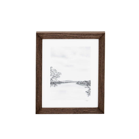 The Lakes II di Tenaya Wickstrand, 13 x 15, cornice Espresso