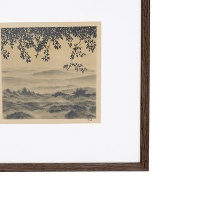 Attraverso gli alberi IV di Tenaya Wickstrand, 19 x 19, cornice Espresso