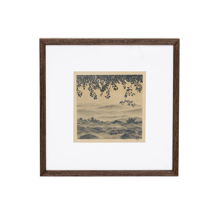Attraverso gli alberi IV di Tenaya Wickstrand, 19 x 19, cornice Espresso