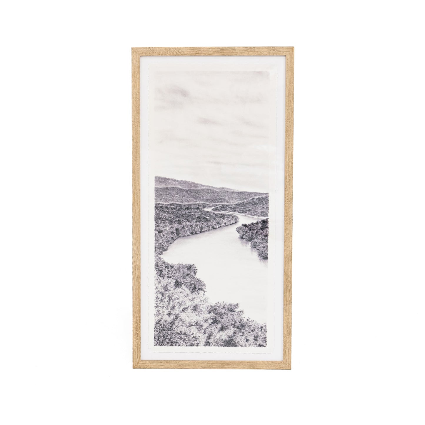 Reverie I di Tenaya Wickstrand, 15,5 x 31, cornice in rovere bianco