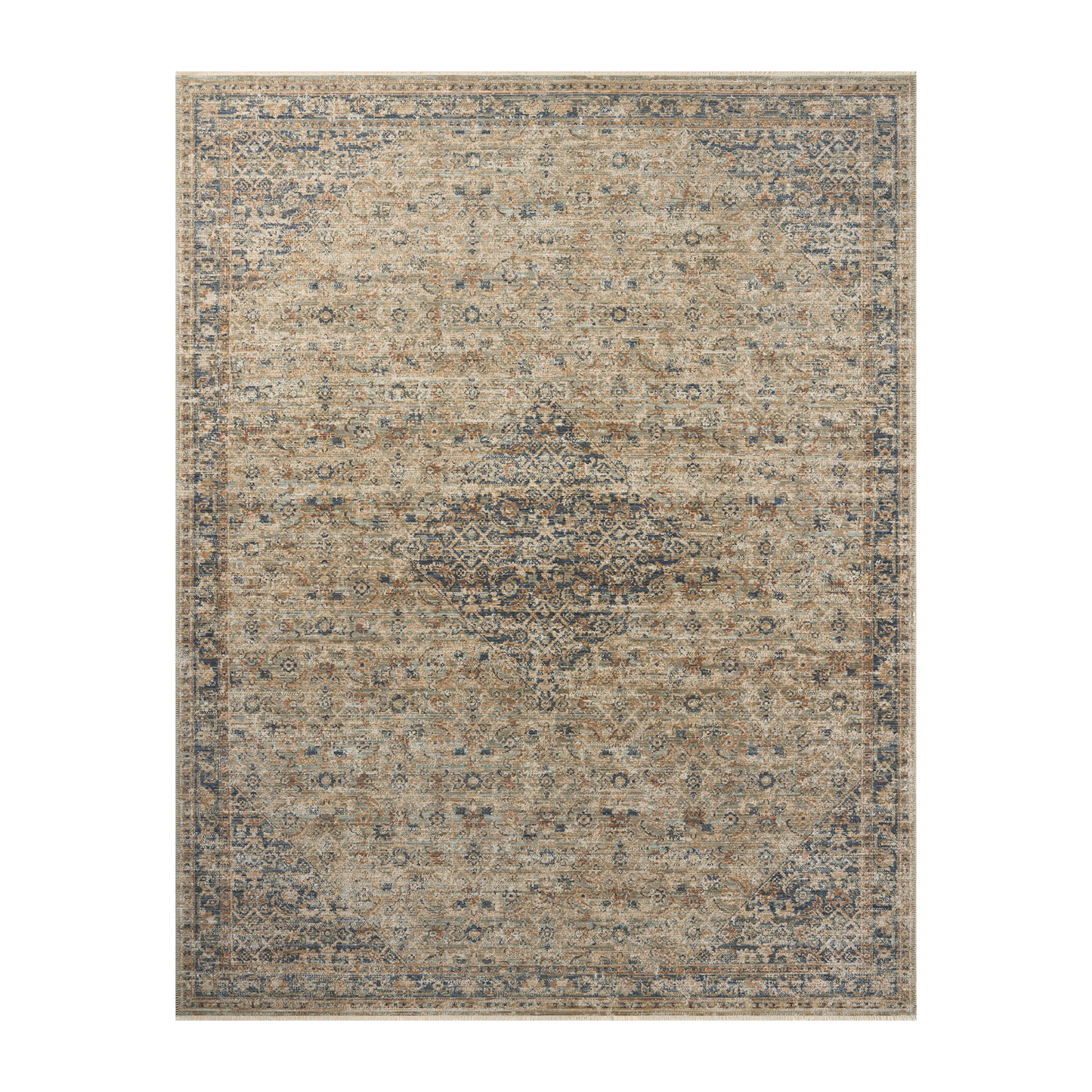 Heritage - Tappeto salvia/blu navy