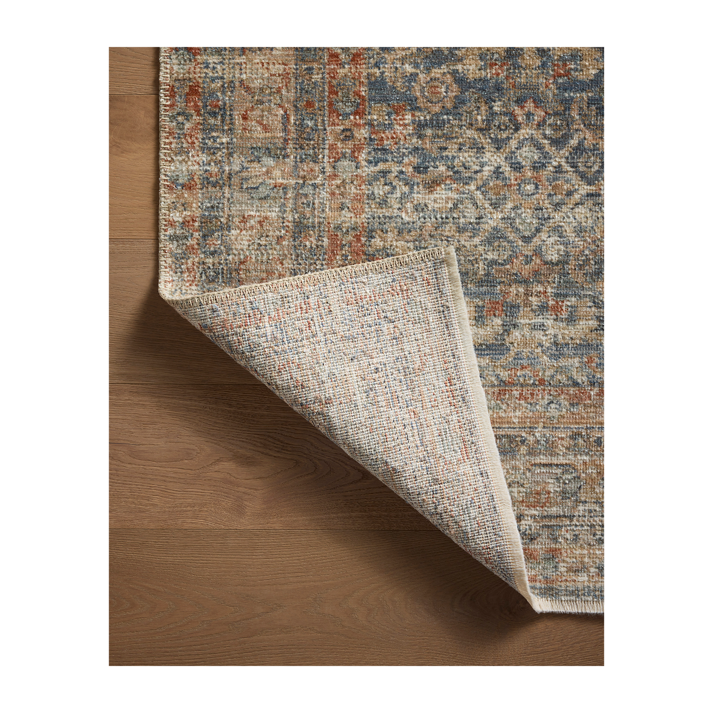 Heritage - Tappeto blu/ruggine