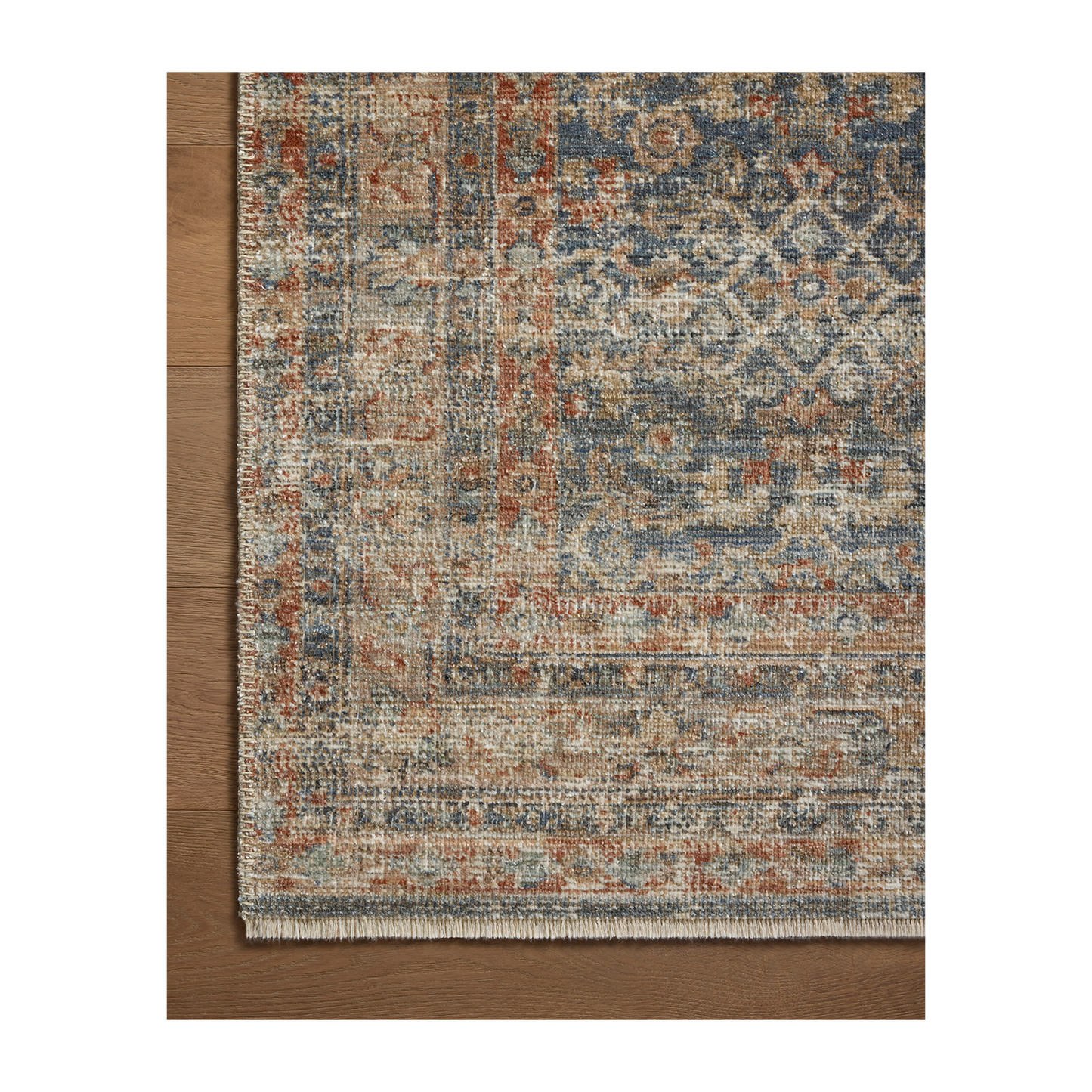 Heritage - Tappeto blu/ruggine