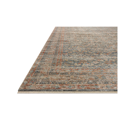 Heritage - Tappeto blu/ruggine