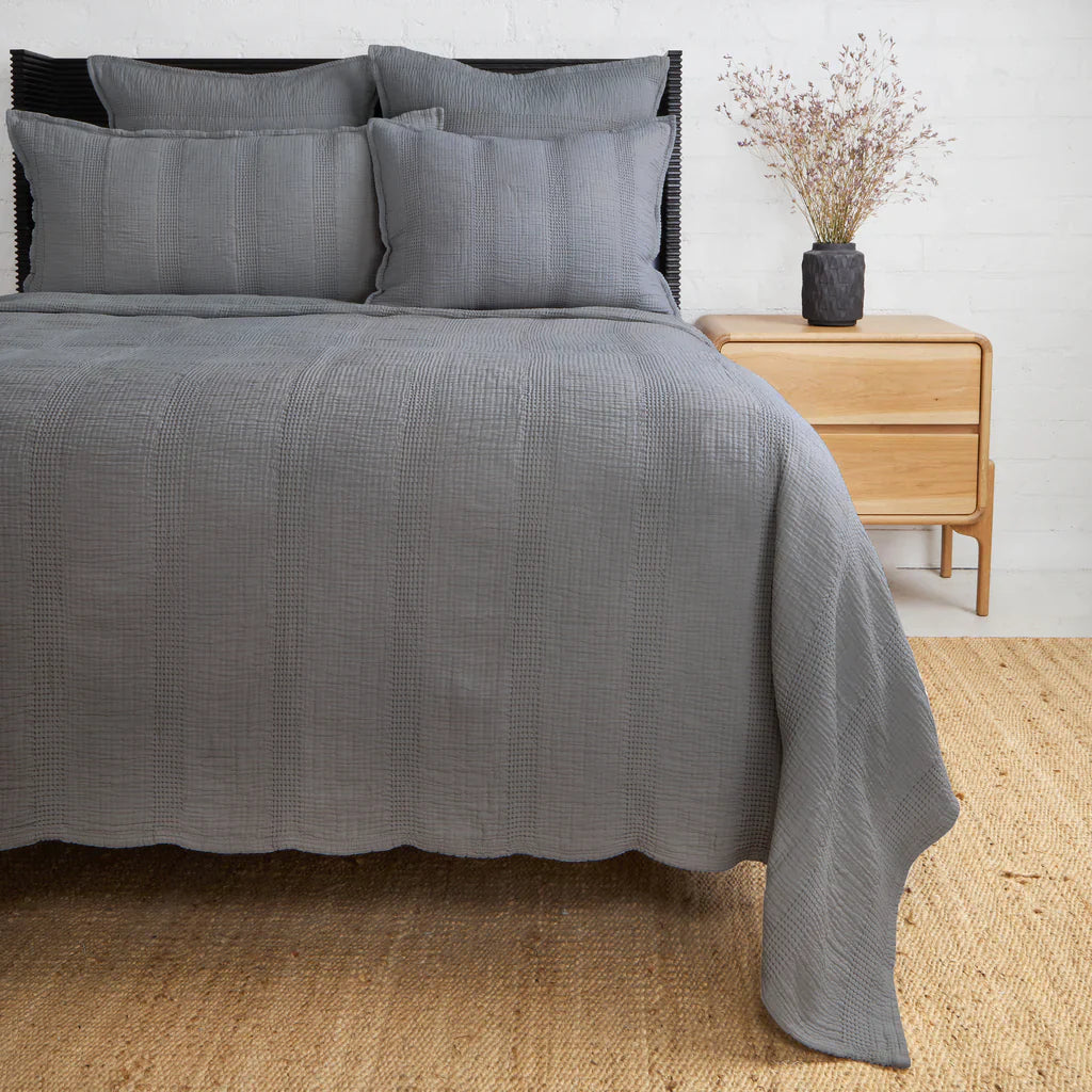 Collezione Nantucket Matelasse di Pom Pom at Home, Midnight