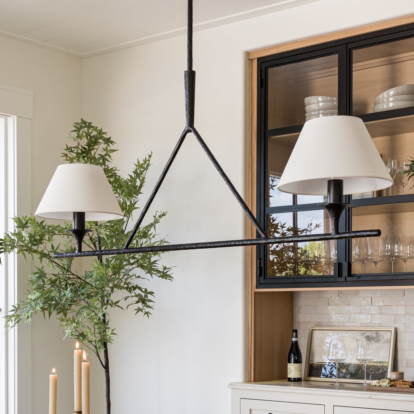 Lampadario lineare grande Cesta