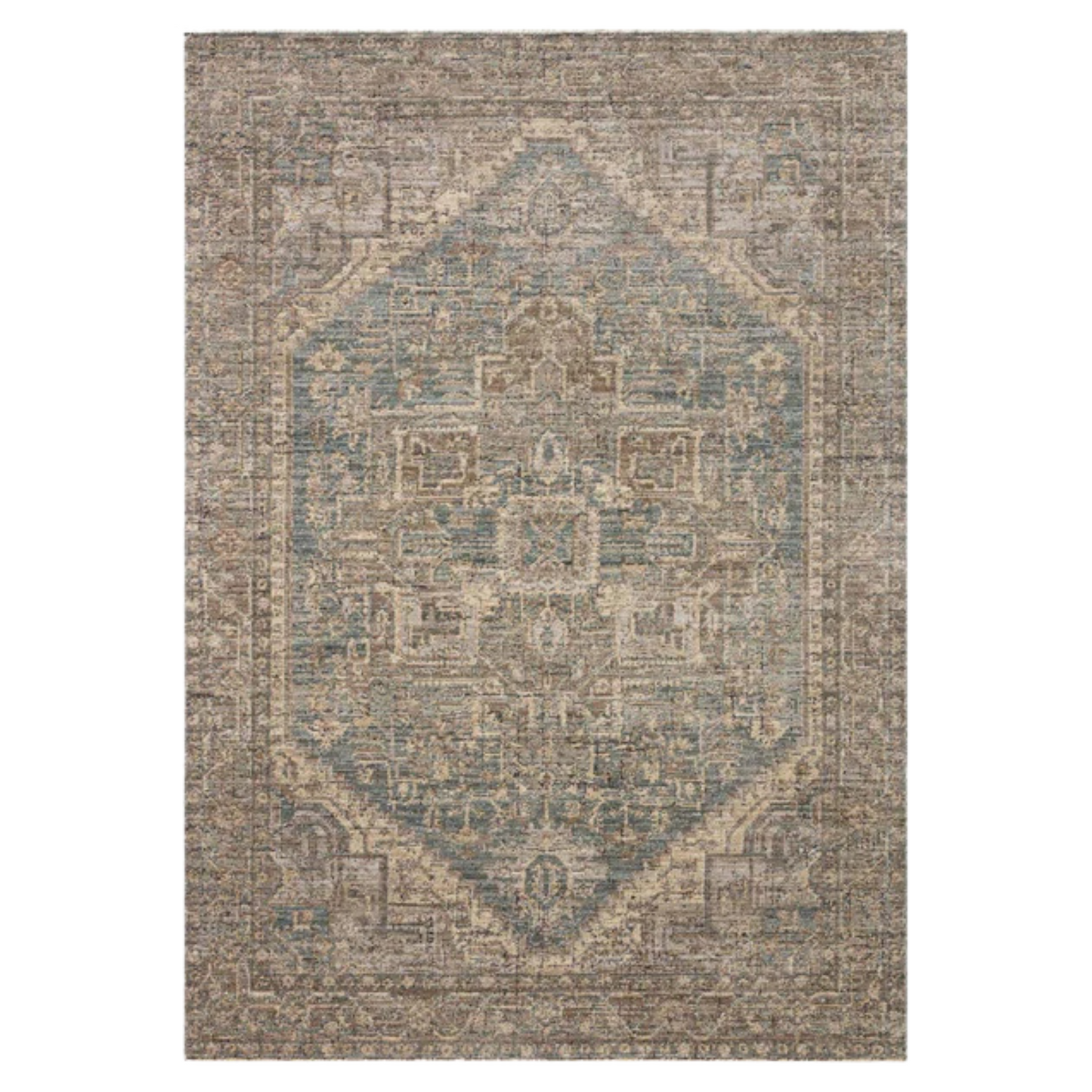 Tappeto Perla, corteccia blu