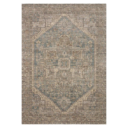 Tappeto Perla, corteccia blu