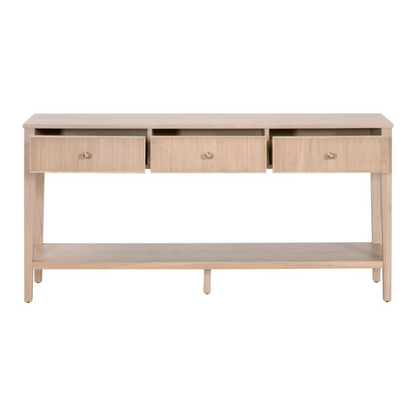 Tavolo consolle Rowan a 3 cassetti