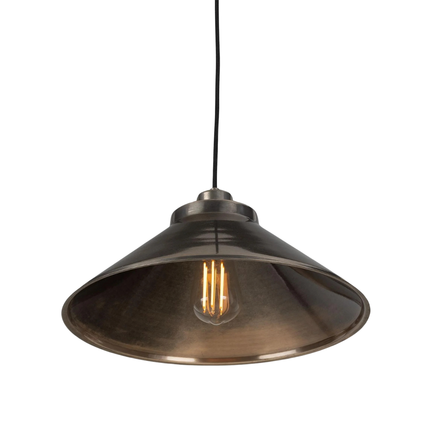 Lampada a sospensione Rider Vintage in ottone