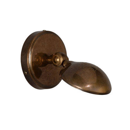 Applique da parete vintage regolabile in ottone Saba