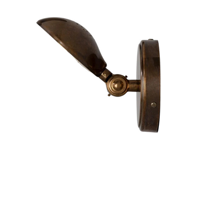 Applique da parete vintage regolabile in ottone Saba