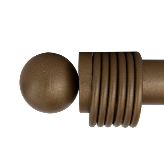 Ferramenta per tendaggi finali con sfera in ottone 