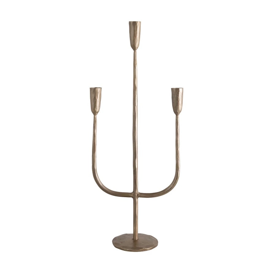 Candelabro in metallo ricavato da foraggi fatti a mano a Capri