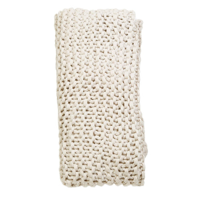 Coperta Finn di Pom Pom at Home, bianco antico