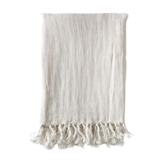 Coperta Montauk di Pom Pom at Home, crema