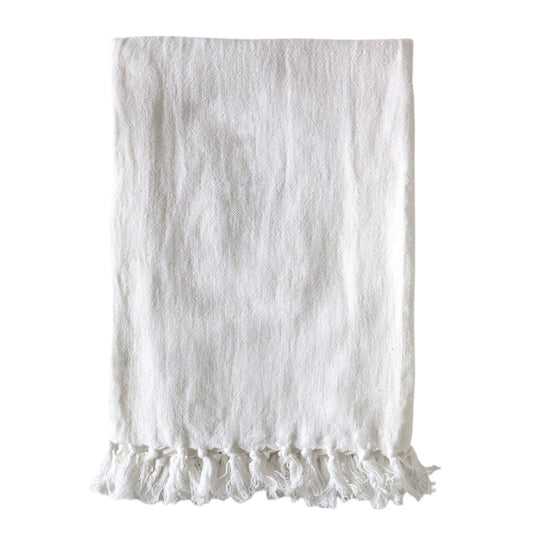Coperta Montauk di Pom Pom at Home, bianco puro