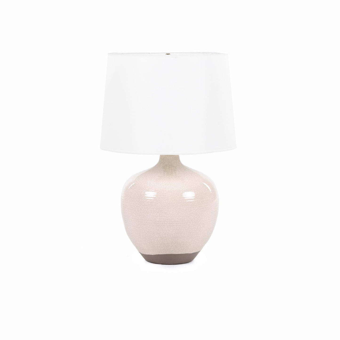 Lampada da tavolo Montgomery in bianco rustico 