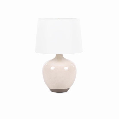 Lampada da tavolo Montgomery in bianco rustico 