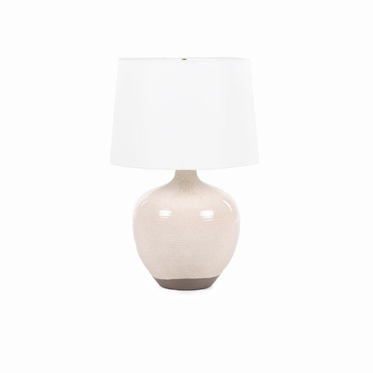 Lampada da tavolo Montgomery in bianco rustico 