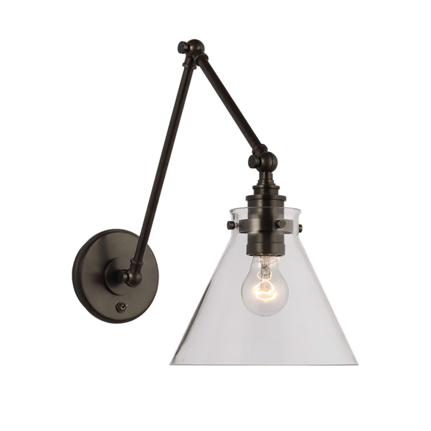 Lampada da parete doppia per biblioteca Parkington
