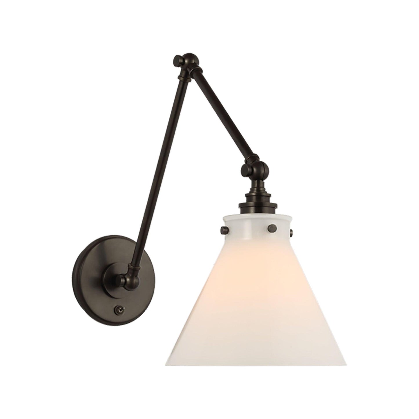 Lampada da parete doppia per biblioteca Parkington