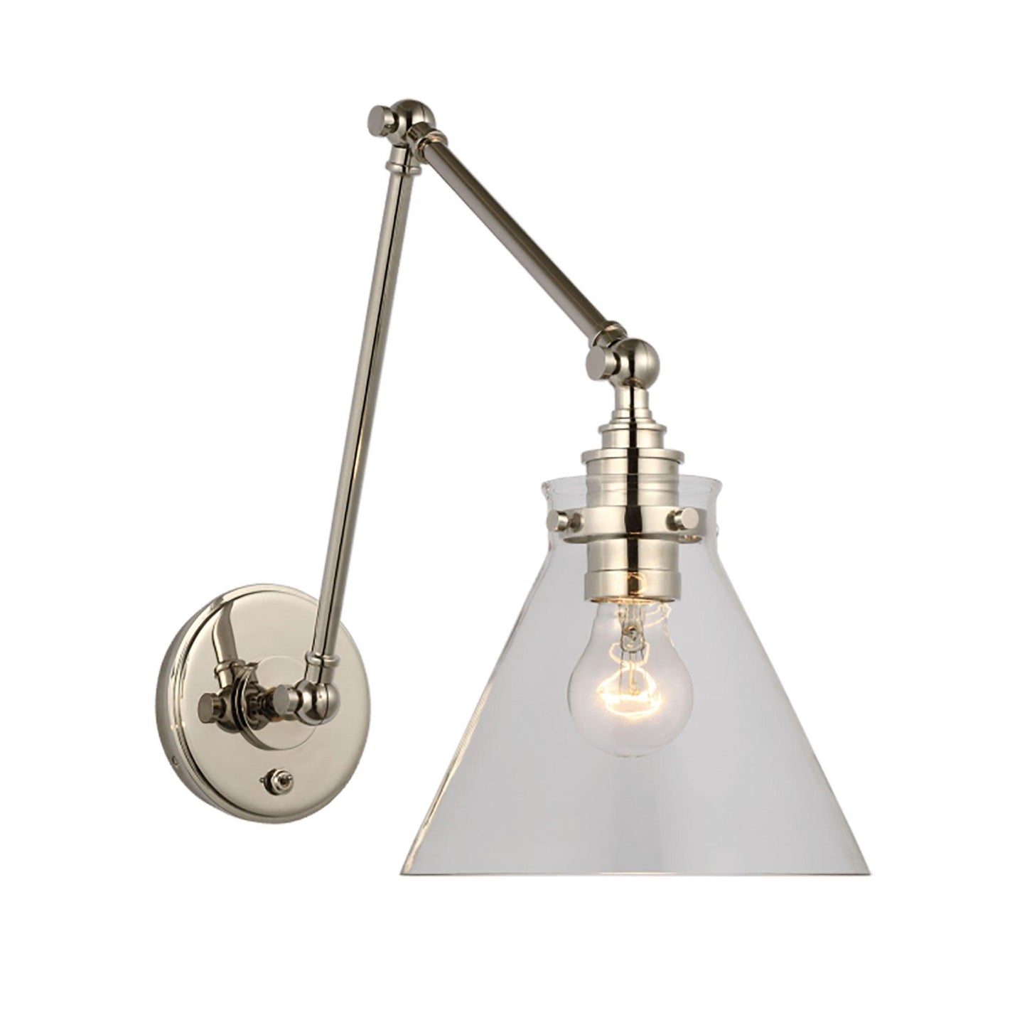 Lampada da parete doppia per biblioteca Parkington