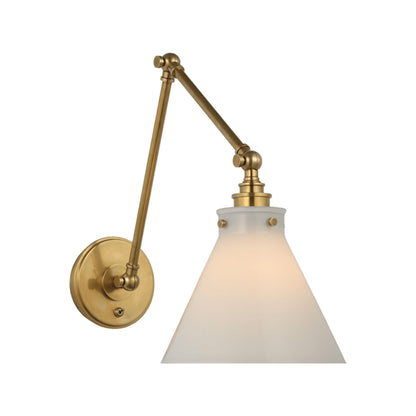 Lampada da parete doppia per biblioteca Parkington